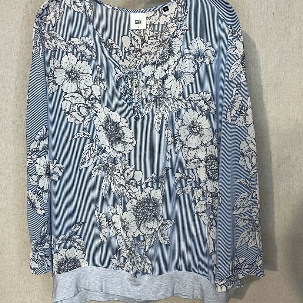 Cabi Sirena Floral Blouse